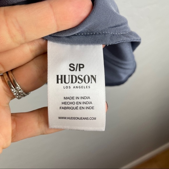 Hudson Velvet Cowl Neck Camisole in Slate Blue Gray Women's Size Small - Picture 6 of 8